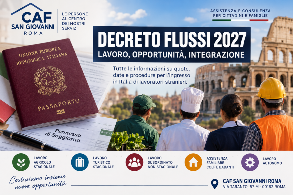 Decreto Flussi 2027: quote, domande e click day